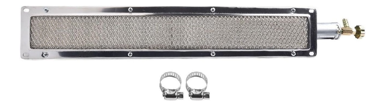 a gaz Bruleur infrarouge en ceramique construction en metal et ceramique 41 x 8 cm pour l'industrie alimentaire l'agriculture et une cuisinette exterieure 53 x 95 cm