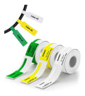 3 rouleaux etiquettes cables pour B1/B2/B21/B31/B3S/B4 Format 25x78 mm 3 couleurs blanc jaune vert pour salles serveurs bureaux ainsi que installations electriques