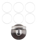 Bec portefiltre verseur 54 mm dans acier inoxydable 304 distribution d'eau sans fond vers bec double pour cafe M