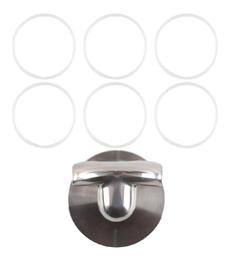 Bec portefiltre verseur 54 mm dans acier inoxydable 304 distribution d'eau sans fond vers bec double pour cafe M