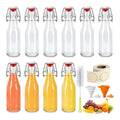 10 Lot de Bouteille en Verre 250ml possedant Bouchon Mecanique Bouteille en Verre Avec Bouchonpour Le Vin L'Huile Remplissage Sirops Boissons Huiles Alimentaires Lot de 10250ml