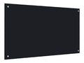 du Credence Cuisine Noir 100x60 cm Verre Trempe Pratique Panneau AntiEclaboussure Murale Epaisseur 6 mm Decoration du Cuisine Resistant aux Rayures Dosseret de Cuisine