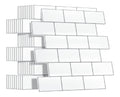 epais Yoillione Plus Credence Adhesive destine a Cuisine Faux Carrelage Adhesif Mural Salle de Bain Credence Adhesive Metro 3D 10 Pieces Blanc