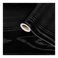 effet peint Papier bois Film vinyle autocollant a grain de bois noir papier contact amovible et impermeable destine a meubles plans de travail de cuisine appuis du fenetre comptoirs 40 x 500 cm